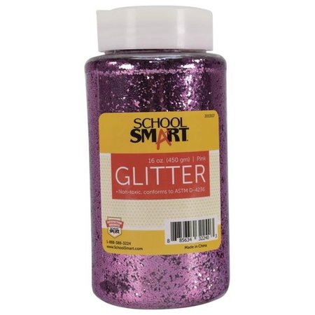 SCHOOL SMART School Smart 2013537 1 lbs Craft Glitter; Pink 2013537